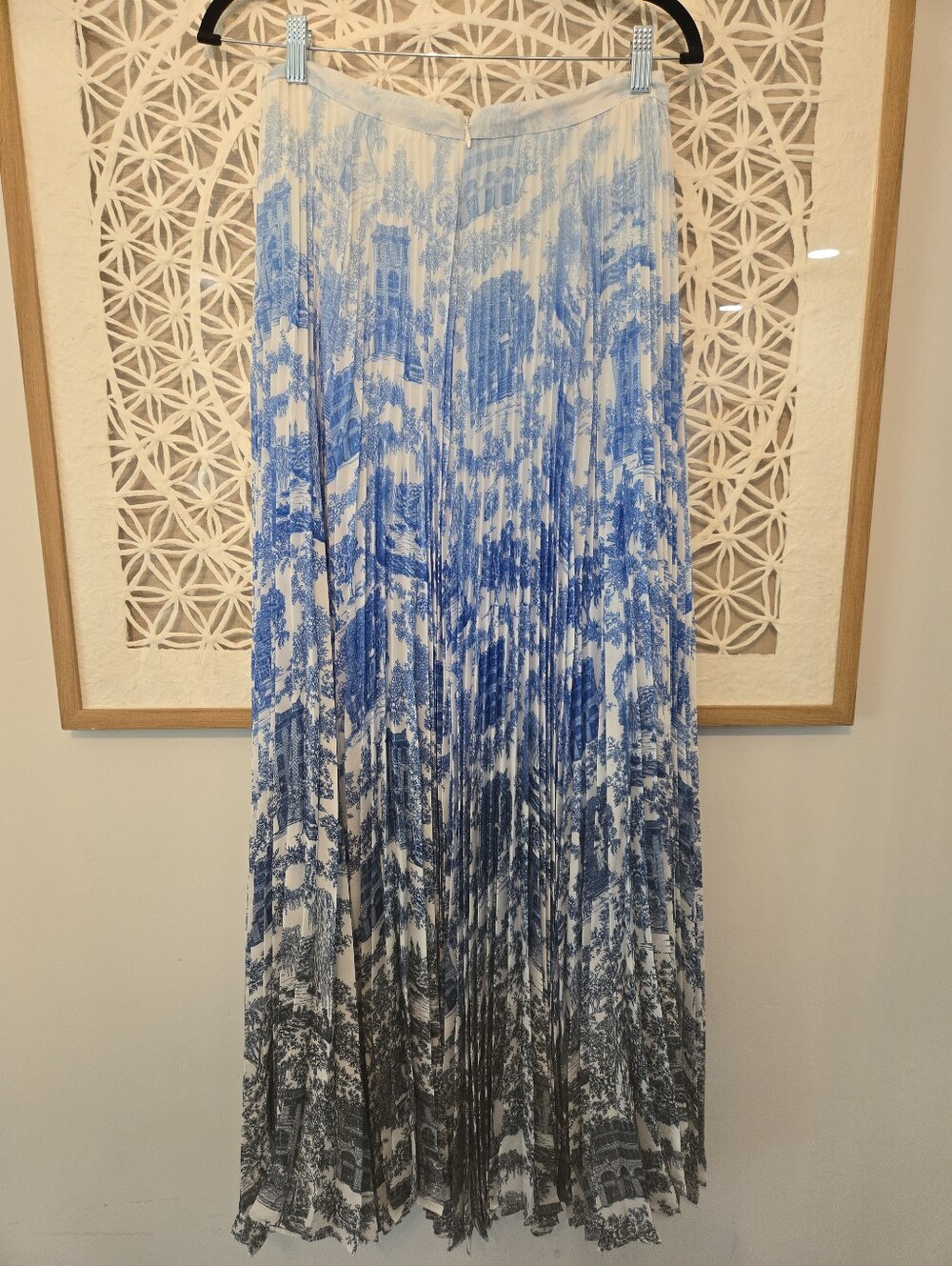 Catherine Malandrino Blue Pleated Maxi Skirt NWT Size 6 Ombre - Picture 5 of 13